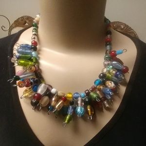 Colorful Artsy Statement Necklace